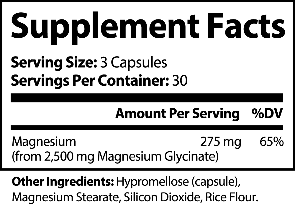 Magnesium Glycinate - FREE Shipping